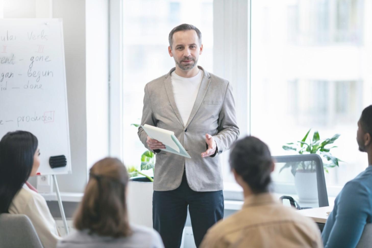 Session de travail avec une équipe dirigeante